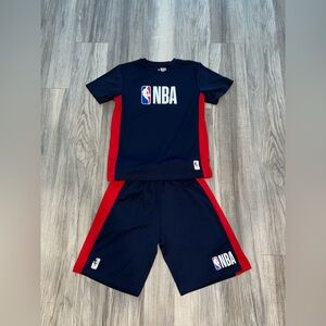 Kids NBA Navy and Red Shirt & Shorts Set